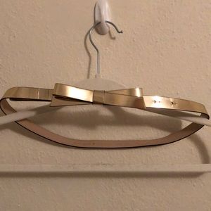 Kate Spade Gold Bow Belt
